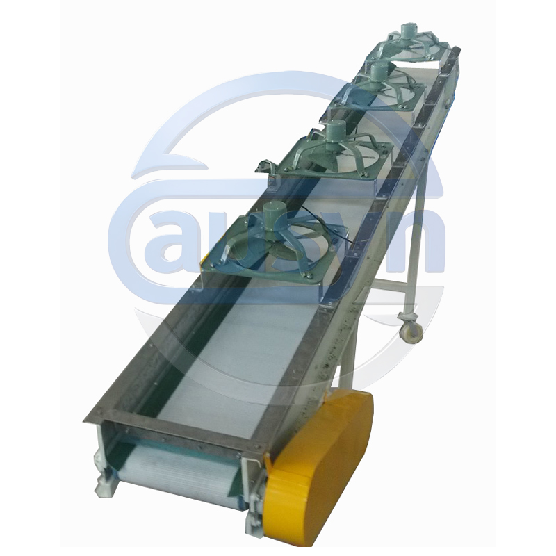 Conveyor with fan
